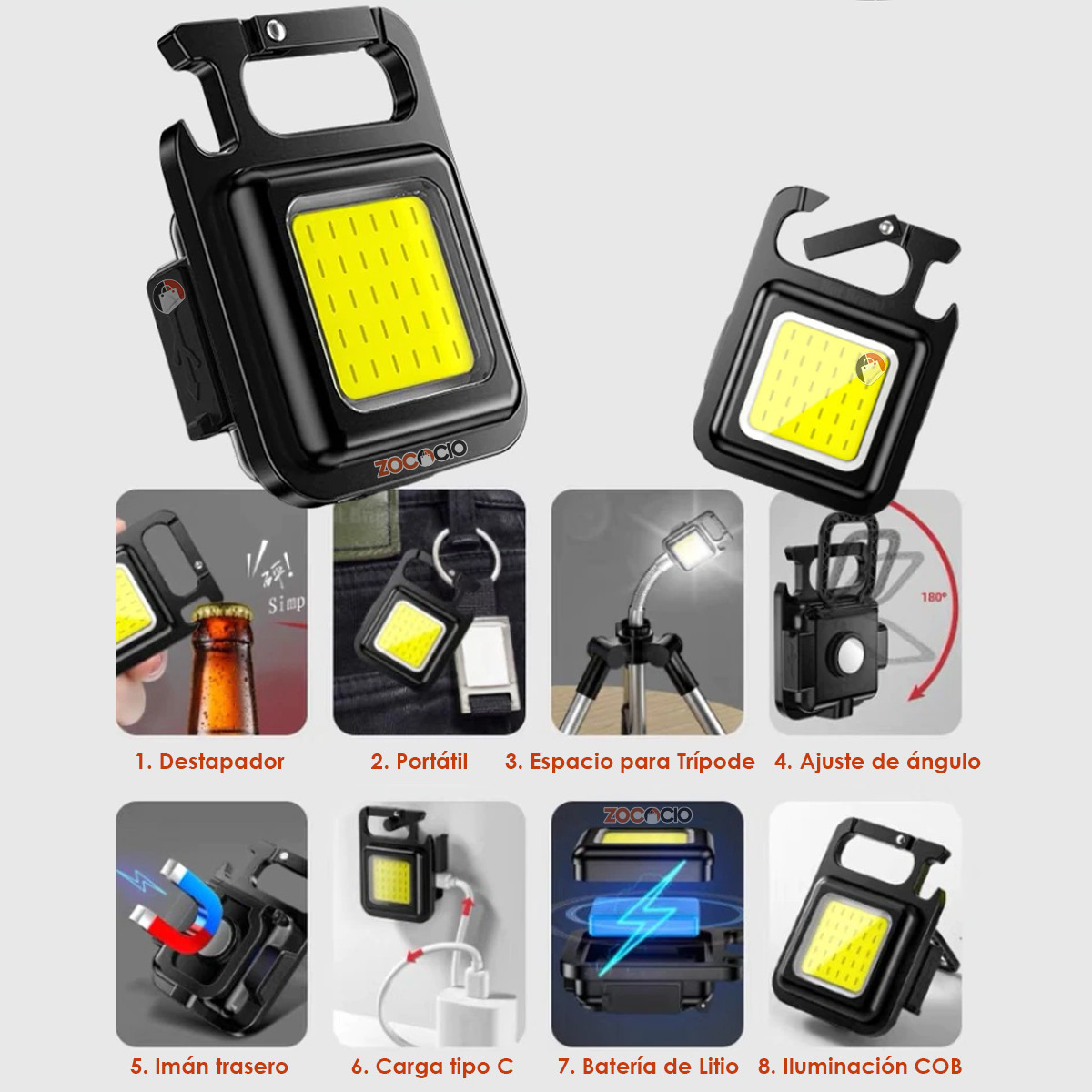 Miniatura 5 de Mini Linterna Led Potente Bolsillo USB